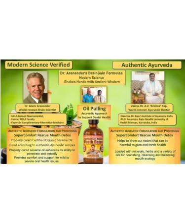 Organic Mouth Detox & Oil Pulling | AyurVeda Formula for Gum Disease Recession Toothaches & Gingivitis - International Shipping Available - Buy Online on GoSupps.com