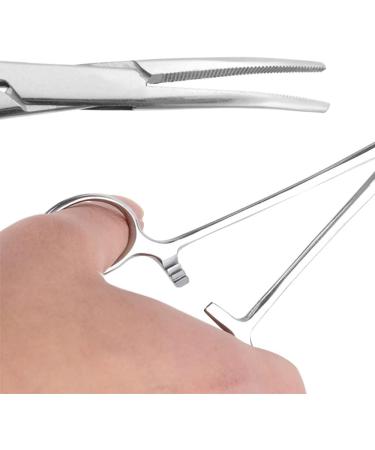 Pet Ear Hair Tweezers Stainless Steel Hemostat Forceps for Dogs Cat Grooming Locking Tweezers - Buy Online on GoSupps.com