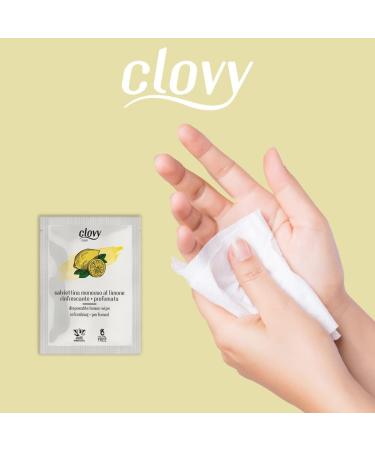  CLOVY Care. 1000 Lemon Scented Refreshing Disposable Wipes Dipped with Natural Ingredient Solution Nickel Free - Buy Online on GoSupps.com