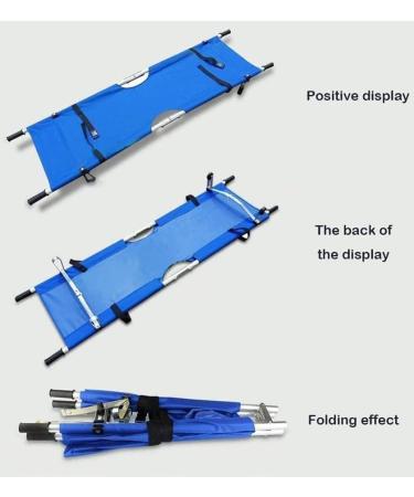 Portable Emergency Rescue Stretcher-Folding with Wheels Aluminum Alloy Emergency Rescue Stair Stretcher-for Hospital Sports Venues Soft Stretcher Camouflage (Blue) - Buy Online on GoSupps.com