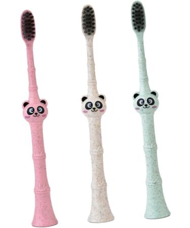 PartyKindom Children's Toothbrush Set - 3 Cartoon Cleaning Brushes for Kids | Soft & Safe Oral Care - Buy Online on GoSupps.com