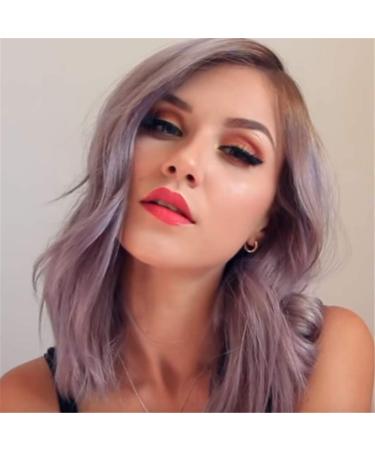 wig Oblique minute micro-rolled water ripples in long hair ladies wig color gradient short curly hair sets