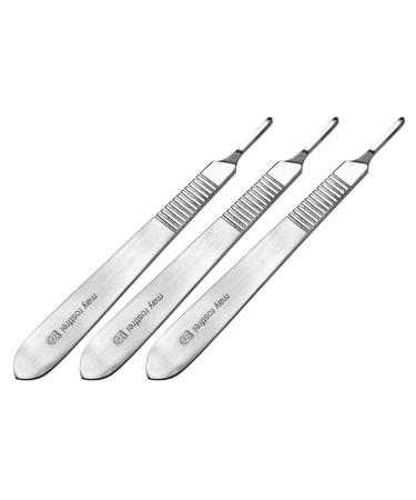 May - 3 x scalpel holder - Fig. 3 - stainless steel