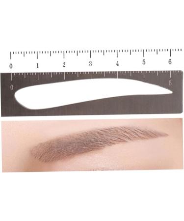 Beavorty 2pcs Eyebrow Ruler Eyebrow Drawing Tool Brow Stencils Eyebrow Stencil Kit Template Mold With Box - Buy Online on GoSupps.com