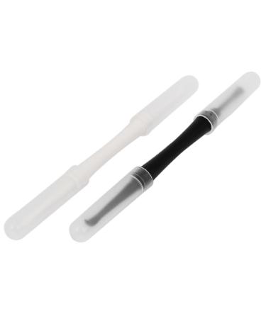 Qtqgoitem Plastic Dual Head Spiral Tip Earpick Ear Wax Remover 2PCS White Black (Model: 4ac 841 26b 49c 513)