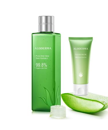 All Purpose Aloe Vera Gel Set - 2 Pieces - Skin Hydrator 45g Aloe Vera Gel Travel Size