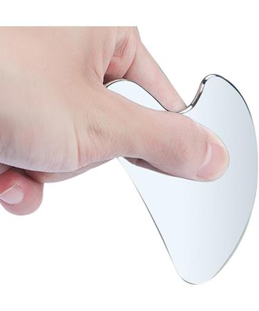 Stainless Steel Heart Shaped Gua Sha Board - Facial & Body Massage Tool for Spa Skin Care - Buy Online on GoSupps.com
