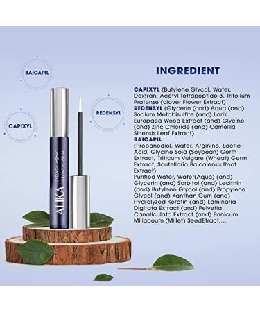 ALIKA Natural Cruelty-Free Lash Growth Serum | Lengthen & Thicken Eyelashes Fast | Safe & Effective with Rydensyl & Peptides | 5ML - Buy Online on GoSupps.com