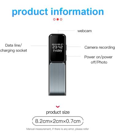 100 Meters Distance Stereo Vocice Recorder HD 1080P Noise Reduction Video Recorder Intelligent Control Recording OTG Phone Connection () - Buy Online on GoSupps.com