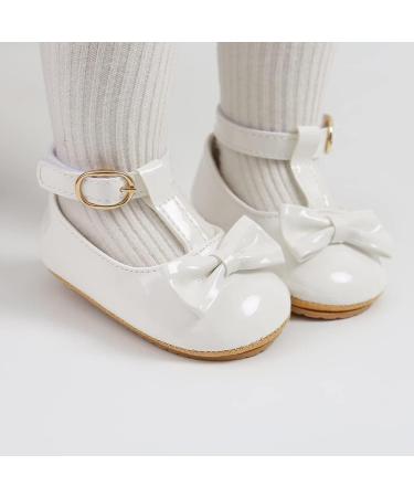 Baby Anti-Slip Soft Sole First Walking Shoes for Boys and Girls 12-18 Months - White 14 - Buy Online on GoSupps.com