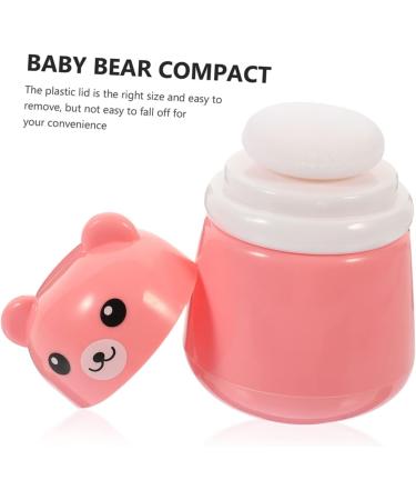 BIUDECO 3pcs Baby Powder Puff Set - Ideal for Newborns, After-Bath Use | Body Powder Holder & Talcum Bottle Included - Buy Online on GoSupps.com