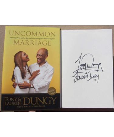 Tony Dungy Signed Book Uncommon Marriage 1st Print HOF Coach