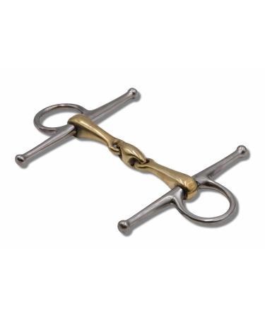 AMKA Gag Bit Double Jointed Argentan 16 mm Full Cheek Snaffle
