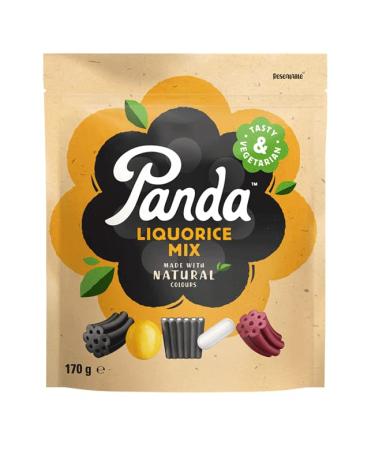 Panda Licorice Mix | 5 Natural Vegetarian Flavours | 2 x 170g