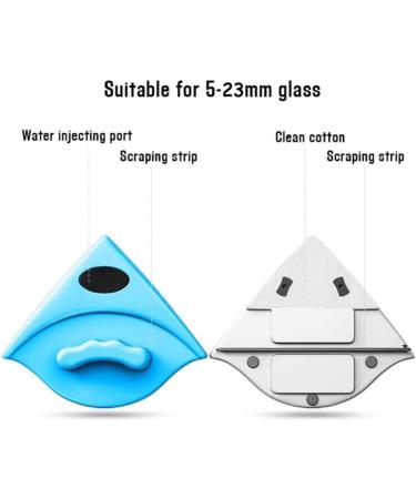 Adjustable Magnetic Wiper for Household Glass Cleaning: Double-sided Brush with Sliding Scraper for 5-23mm Single and Double Windows - Buy Online on GoSupps.com