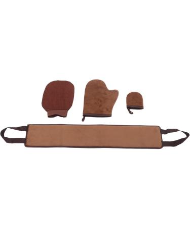 Lot de 4 gants de bronzage autobronzants floqu s doux r versibles sans soleil pour une application facile et uniforme sans traces la maison au salon en toute s curit  - Buy Online on GoSupps.com