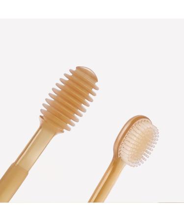 Saddgo Baby Toothbrush - Food-Safe Silicone for 0-18 Months | Dental Care & Tongue Brush Set (2 Pieces) - Buy Online on GoSupps.com