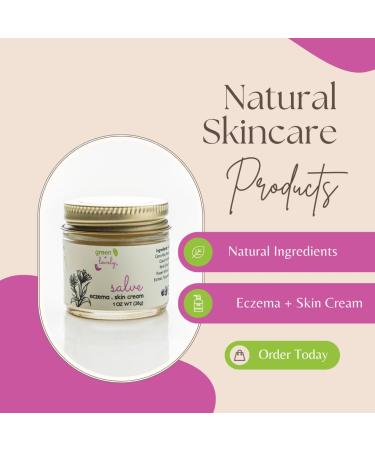 Green + Lovely Herbal Salve with Calendula + Comfrey - Organic Multi-Purpose Skin Cream Bruise Eczema Ointment - Beauty Intensive Moisturizer Sensitive Skin - (Unscented) - 1 oz - Buy Online on GoSupps.com