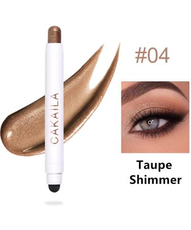 Go Ho Shimmer Cream-to-Powder Eyeshadow Stick - Waterproof 2-in-1 Taupe Shimmer Eyeshadow Pencil Crayon for Easy Application - Buy Online on GoSupps.com
