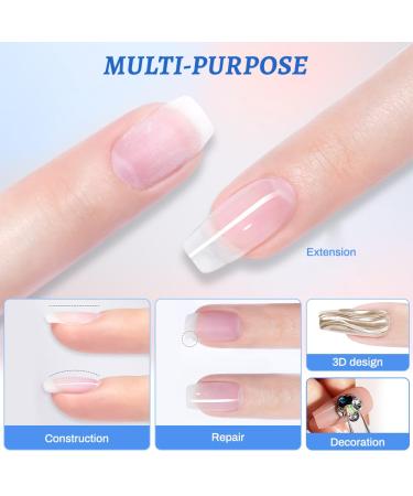 Intobas 2x15g Clear Builder Gel for Nails - UV/LED Nail Polish for Extensions & Nail Art - Buy Online on GoSupps.com