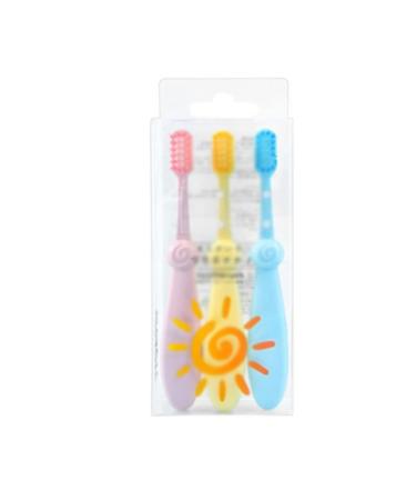 SUICRA Toothbrushes Soft-Borstled Silicone Toothbrush Teeth Training Toothbrushes Toothbrush 3pcs / Set