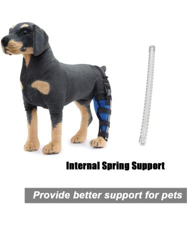 Dog Back Leg Support Dog Elbow Knee Brace Help Help Dog Keep The Joint Stable Pet Dog Hind Legs Protector|Blue (Right Leg XXS) right leg XXS - Buy Online on GoSupps.com
