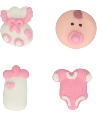 FunCakes Sugar Decorations Baby Girl: Ready to Use for Cake Decoration Perfect for Babyshower Cupcakes Muffins and more Glutenfree certified Set/12 Mix 13.1 - Buy Online on GoSupps.com