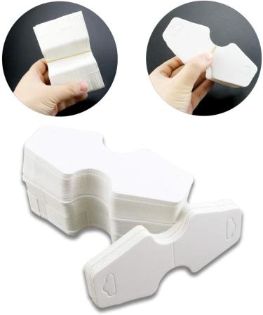 400PCS Blank White Kraft Paper Jewelry Display Hanging Cards with Hole - 10.5cm x 4.5cm - Buy Online on GoSupps.com