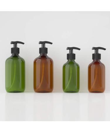 Beaupretty 5PCS 300ml Dark Green Shampoo & Lotion Pump Bottles - Ideal for Travel & Home Use - Buy Online on GoSupps.com