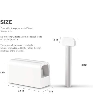 Uouovo Toothpaste Squeezer with Frosted Handles - 2 Pack Rolling Tube Squeezer and Holder Stand for Bathroom Organization - Buy Online on GoSupps.com