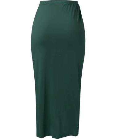 Sanahy Women's Green Maxi Wrap Skirt | Elastic High Waist | Casual Boho Style | XXL - Buy Online on GoSupps.com