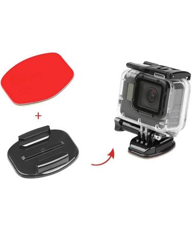 Helmet Mounts Kit for GoPro & Action Cameras - Adhesive Sticky Mounts, Buckle, Thumb Screws - Compatible with GoPro Hero, DJI, Insta360, AKASO, SJCAM - Buy Online on GoSupps.com