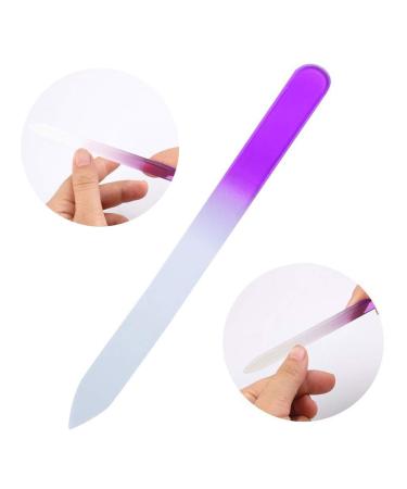 6 PCS Professional Beauty Glass Nail Files for Smooth Manicure & Pedicure | Double Sided Fingernail File with Protective Case - Buy Online on GoSupps.com