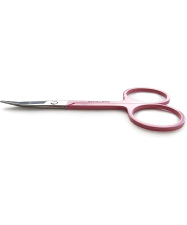 Stainless Steel Eyebrow Tweezers Set with Pointed and Slanted Tips + Curved Brow Scissors Pink Travel Case Included - Buy Online on GoSupps.com