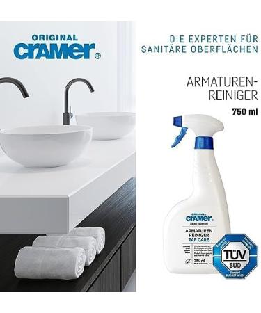Cramer Tap Cleaner For Cleaning And Care All Fittings in Bath Bathroom Shower Kitchen walls going over tiles and 750ml - Buy Online on GoSupps.com