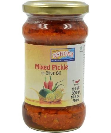 Ashoka Mixed Pickle in Olive Oil 300g (Pack of 2) - Authentic Indian Pickle Variety | Handcrafted with Fresh Ingredients | Bursting with Flavors | Perfect Accompaniment to Meals - Buy Online on GoSupps.com