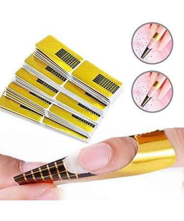 Profico Self-Adhesive Nail Extension Templates - 100 Silver Stencils for Gel & Acrylic Nails - Buy Online on GoSupps.com