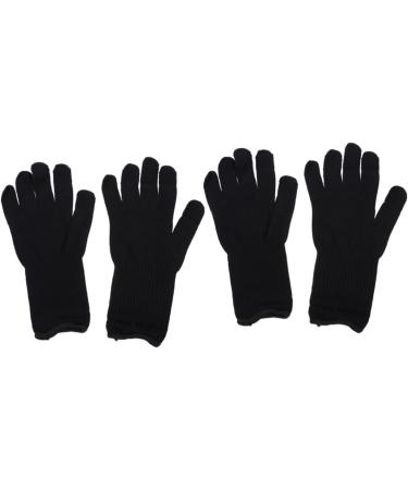4 Pairs Hair Curling Iron Curling Glvoes Hair Curler Gloves Hair Straightener Curls 25X11cmx2pcs Blackx2pcs - Buy Online on GoSupps.com