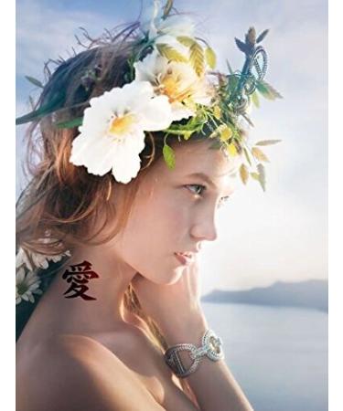 Waterproof Chinese Character Love Temporary Tattoo Stickers - Set of 5 - Buy Online on GoSupps.com