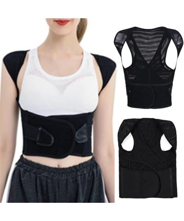 ZUIAI Posture Corrector Shoulder Lumbar Brace Spine Back Support Belt Adjustable Correction(M) Medium B - Buy Online on GoSupps.com