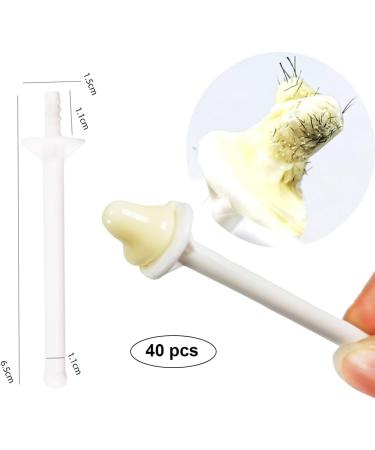 AAED 40-Piece Nasal Hair Wax Stick Set - Nose Wax Applicator & Strips for Easy Nostril Hair Removal | International Shipping - Buy Online on GoSupps.com