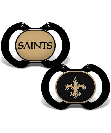 NFL New Orleans Saints Baby Fanatic Pacifier 2-Pack - Officially Licensed League Gear - Buy Online on GoSupps.com