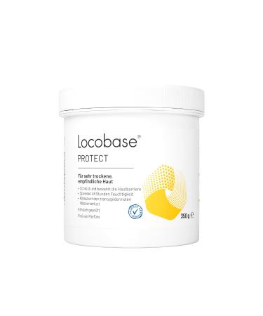 Locobase Locobase Protect Creme - 48-hour moisturizing cream for dry and irritated skin - Body and face care - Strengthens the skin barrier - Fragrance-free - For the whole family - 350 g