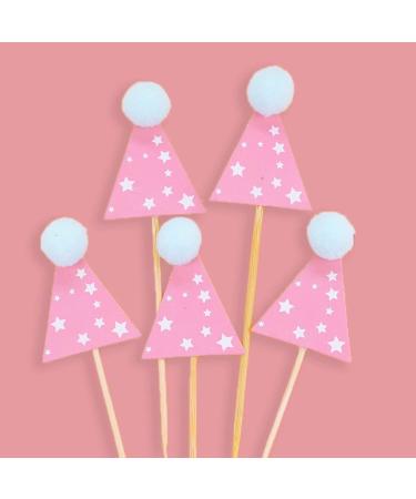Personalised Cake Toppers Cake Decorations 10pcs Cake Toppers Birthday Hat Design Cake Decorations Party Dessert Decor for Baby Shower Baking Supplies (Color : I) (Color : E) (Color : B) - Buy Online on GoSupps.com