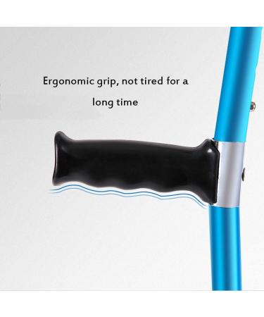 Forearm Crutches Crutches Fourteen Height Adjustments (84-116Cm) Non-Slip Handles and Rubber Feet Maximum Weight 100Kg Interesting Bathing in Sunlight - Buy Online on GoSupps.com