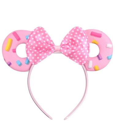 Mouse Ears Bow Headband Hair Hoop for Christmas Halloween Disney Party  Glitter Sequin Donut Headband Cat Ear Hair Bands Hair Accessories