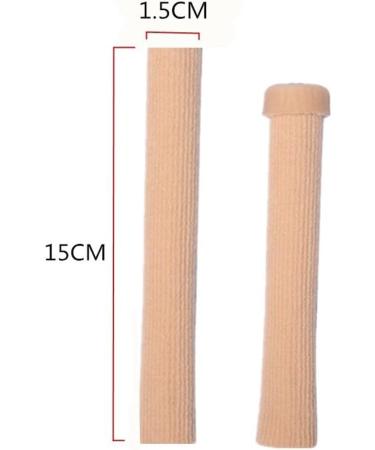 HEALIFTY Silicone Toe Sleeves - Cuttable Toe Tubes for Pressure Pain Relief - Size S 15CM - Khaki - Buy Online on GoSupps.com