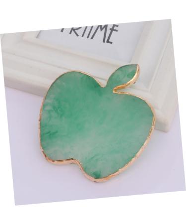 9x8.6cm Green Resin Nail Art Mixing Palette - Manicure Cosmetic Pigment & Polish Makeup Display Plate - Buy Online on GoSupps.com