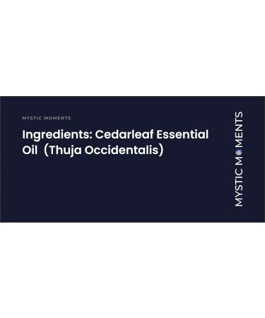 Mystic Moments | Cedarleaf Essential Oil - 10ml - 100% Pure 0.34 Fl Oz (Pack of 1) - Buy Online on GoSupps.com