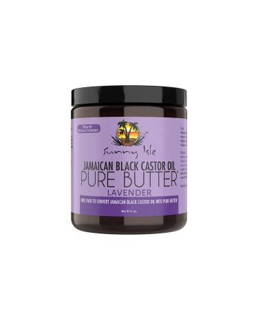 Sunny Isle Jamaican Black Castor Oil Pure Butter Lavender  Brown  8 Fluid Ounce Lavender 8 Fl Oz (Pack of 1)
